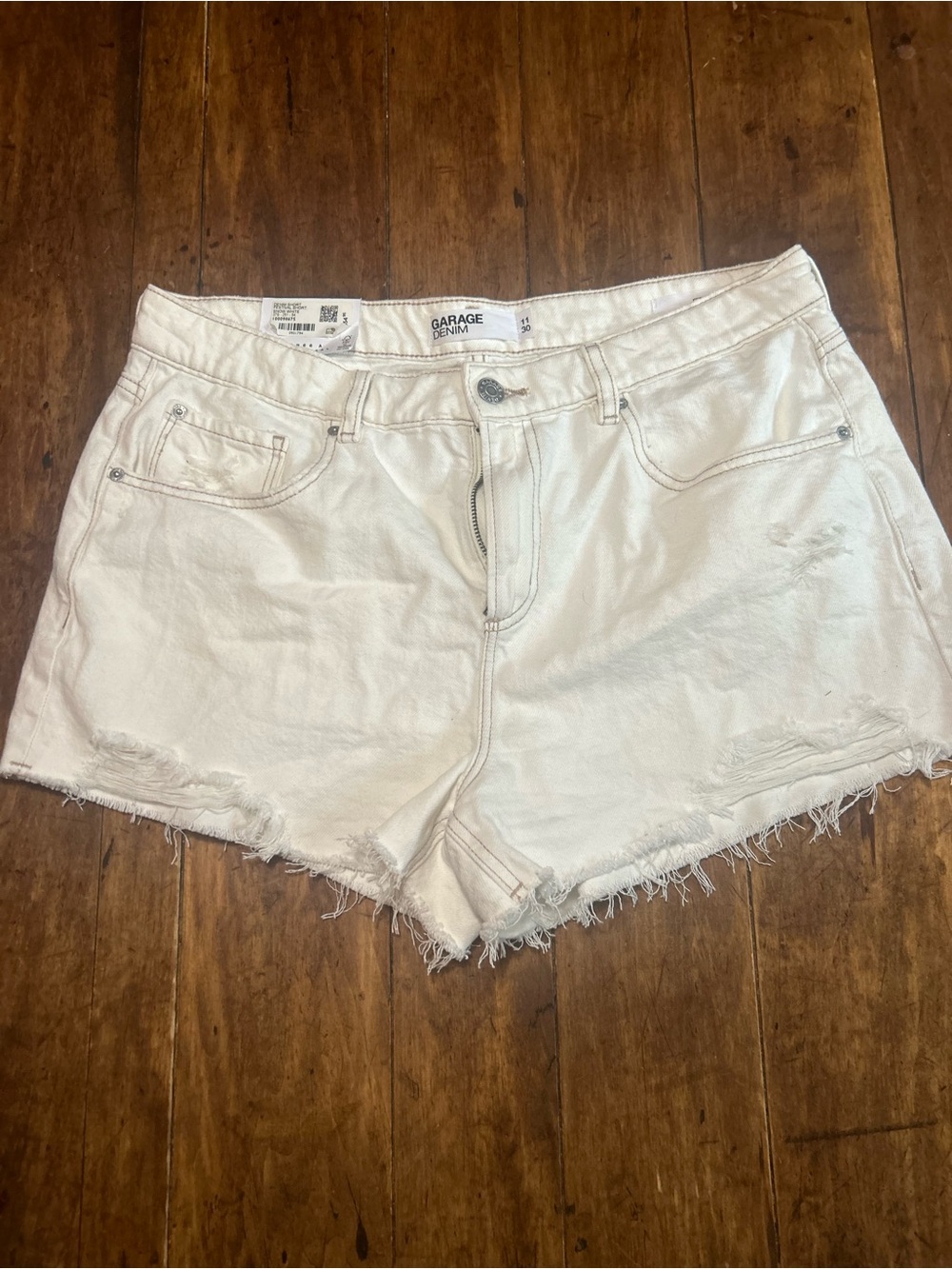 Women's White Denim Shorts